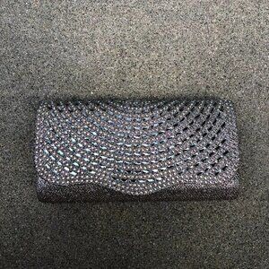 D'MARGEAUX Rhinestone Shimmer Clutch Purse Wallet Crossbody Shoulder Chain​​